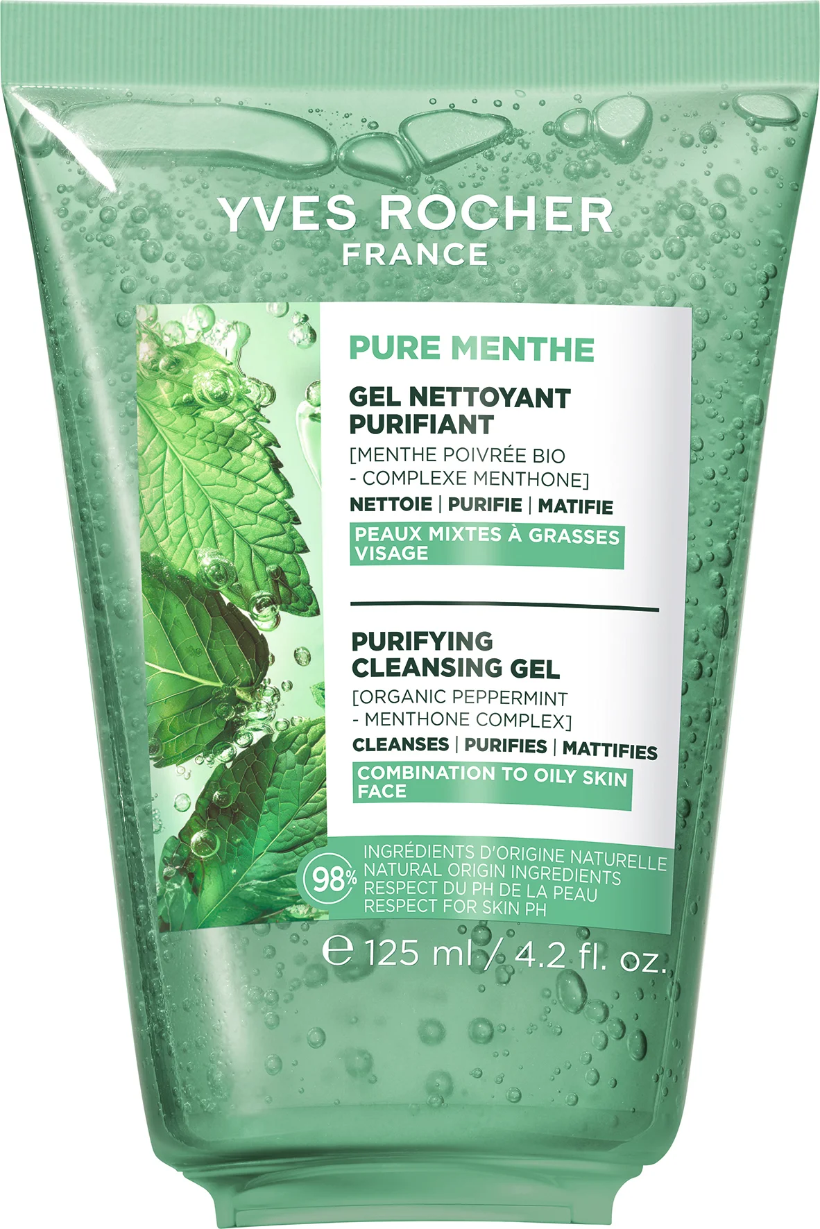 Гель для умывания "PURE MENTHE" - 125мл.