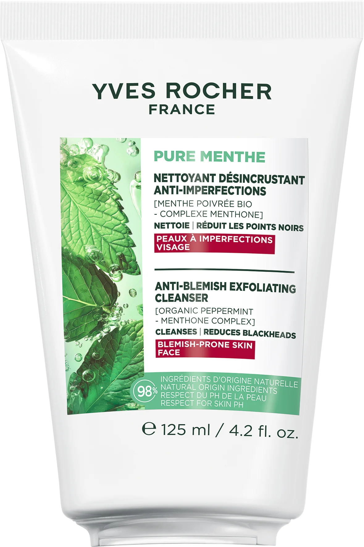 Очищающее средство для лица ''PURE MENTHE''- 125мл