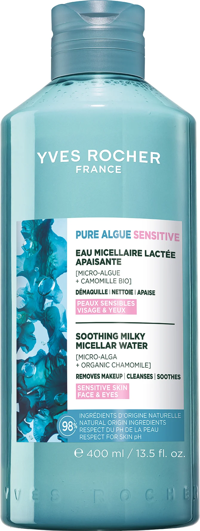 Micellar water for sensitive skin "PURE ALGUE" - 400ml