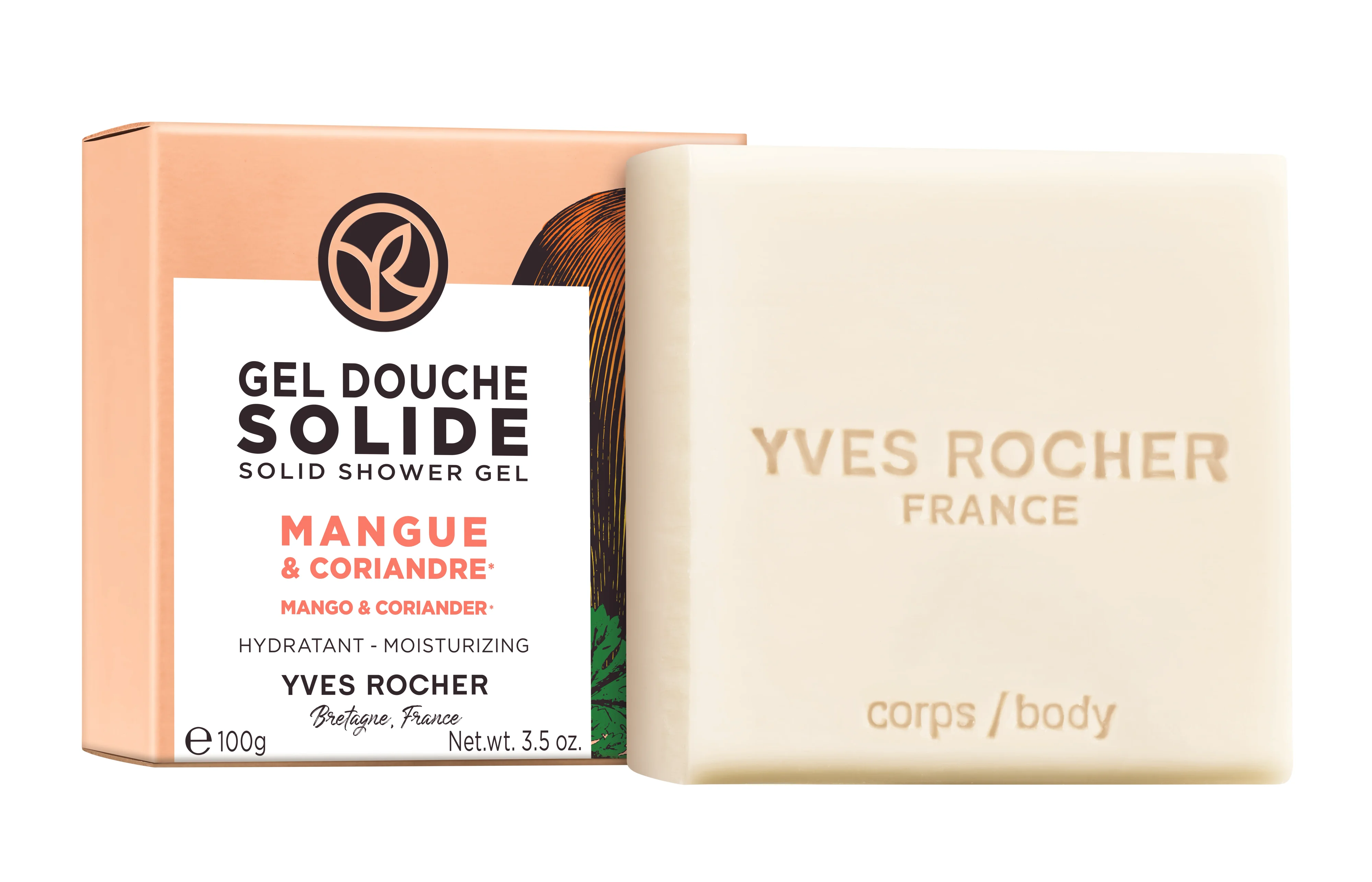 Solid shower gel "Mango & Coriander" -100g