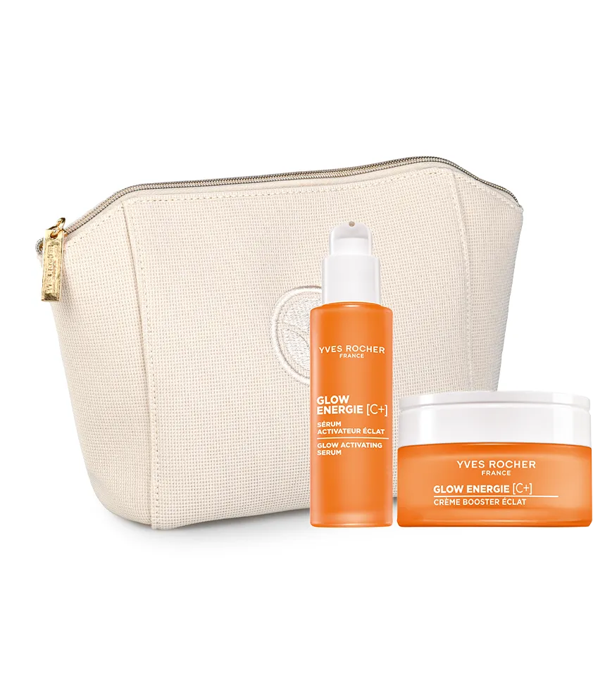 Glow energy facial care set - serum & cream
